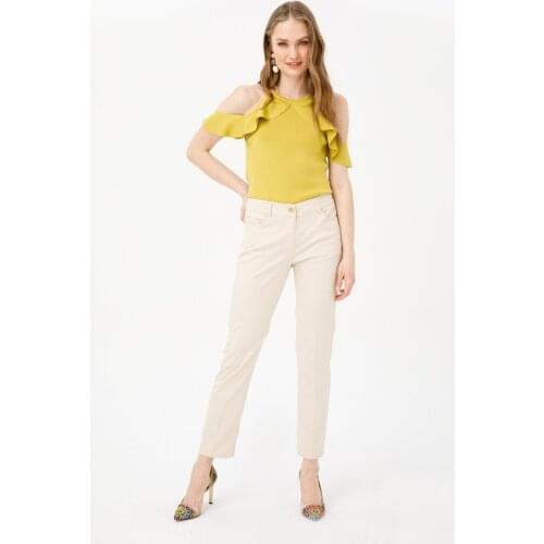 EKOL Women's Straight Trousers