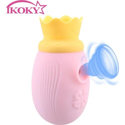 IKOKY Female Nipple Sucking G-spot Vibrator Sex Toys for Women Tongue Vibrators Clitoral Stimulator Oral Licking Vibrating Egg