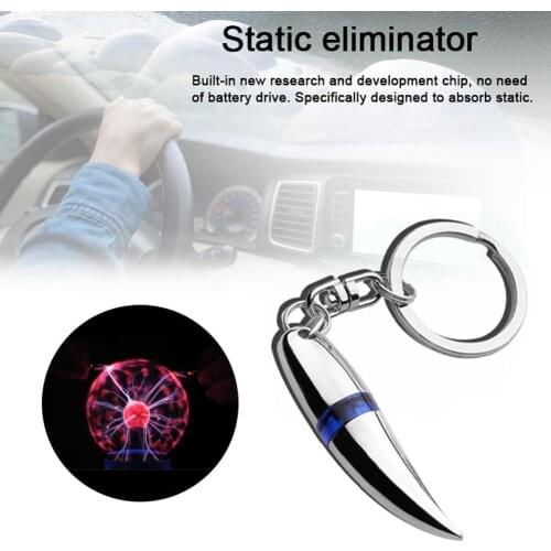 Car Static Remover Human Body Static Eliminator Discharger Copper And Acrylic Anti-Static Keychain Tool Sets Static Removing