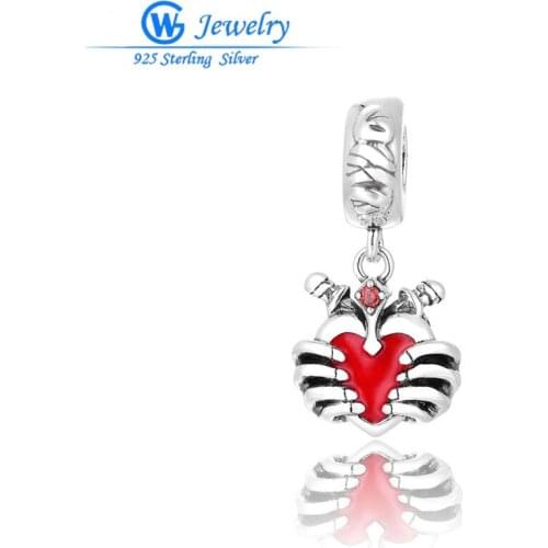 GW Fashion Jewellry Halloween Gifts Jewelry 925 Silver Charm Catch Your Heart Pendant Bracelets&Necklaces Accessories S474H20