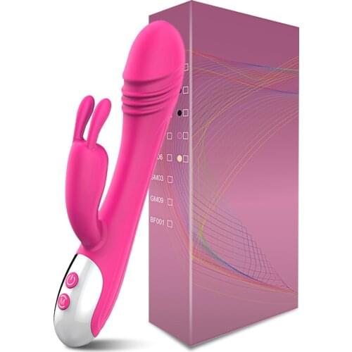 Powerful G Spot Rabbit Vibrator Female Goods Sex Toys for Women Adults Silicone Dildo Vibrator Female Vaginal Clitoral Massager