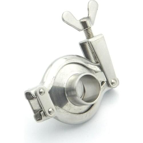 304SS Sanitary Pipe Fitting Set 22mm Pipe OD Sanitary 1.5" Tri Clamp Weld Ferrule + Tri Clamp + Silicon Gasket For Home Brew