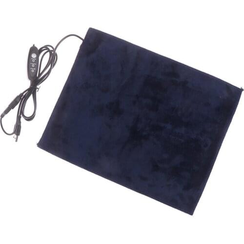 Heater Pad Heating Element for Clothes Seat Pet Warmer 45 Degree 24x30cm 5V2A USB Electric Cloth
