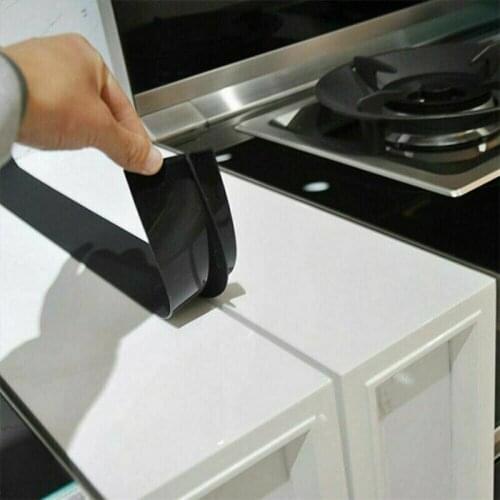 Kitchen Stove Counter Cover T-shaped Strip Waterproof Silicone Stove GapCaulk Tape Filler Tool CLH@8