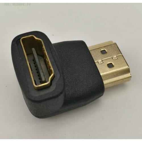 300pcs/lot HDMI Male to HDMI Female Adapter Converter extender 90 Degree Angle for 1080P HDTV Vertial 90 Degree Connector