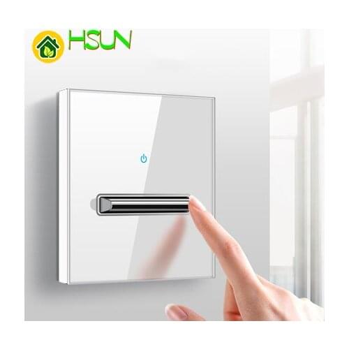 86 type White tempered glass reset toggle switch 1 2 3 4 gang 1 2 way retro hotel creative switch USB France Germany UK socket