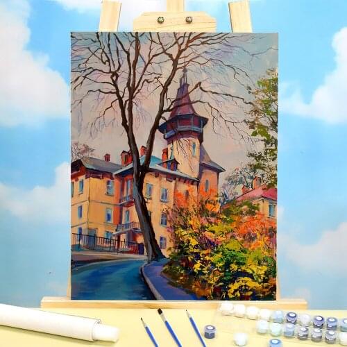 Landscape Lviv Paint By Numbers Complete Kit Oil Paints 40*50 Picture By Numbers Photo Paintings Crafts Adults Art