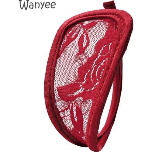 Sexy Women Panty Lady Girl C-Shaped Floral Lace Seamless Thong Invisible Knickers Underwear Lingerie Panties Transparent T Pants