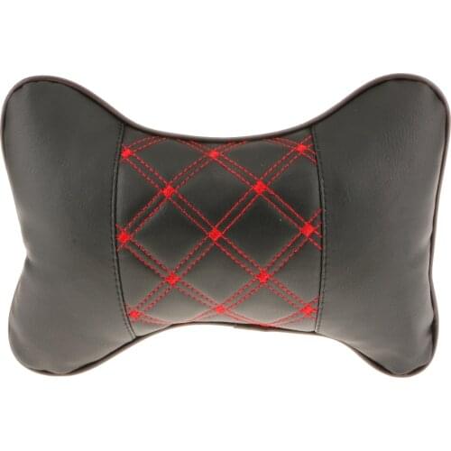 Car Seat Head Neck Rest Cushion Headrest Leather Pillow Universal