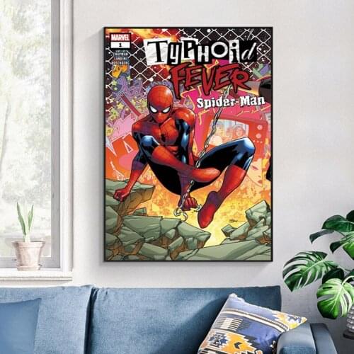 Marvel Comics Posters and Prints Superhero Character Canvas Painting on The Wall Art Prints Anime Picture for Childrens Room