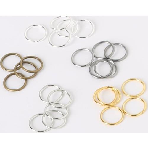 New Products link loop Silver Gold Rhodium Black Bronze Open Jump Ring for DIY Jewelry Findings Connector FQA020