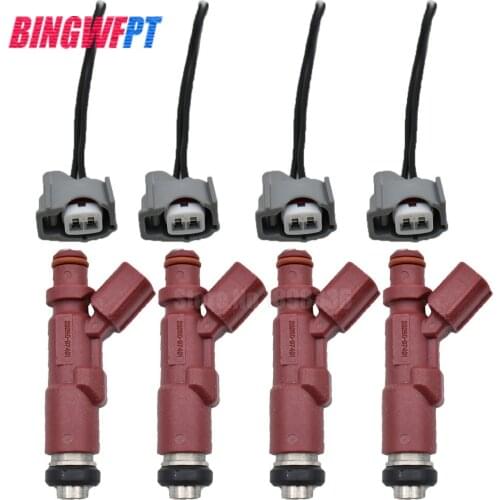 4PCS/LOT Fuel Injectors + wires 23250-97401 for Toyota Avanza 04-06 F601RM K3VE 1.3L For Daihatsu Terios 2325097401