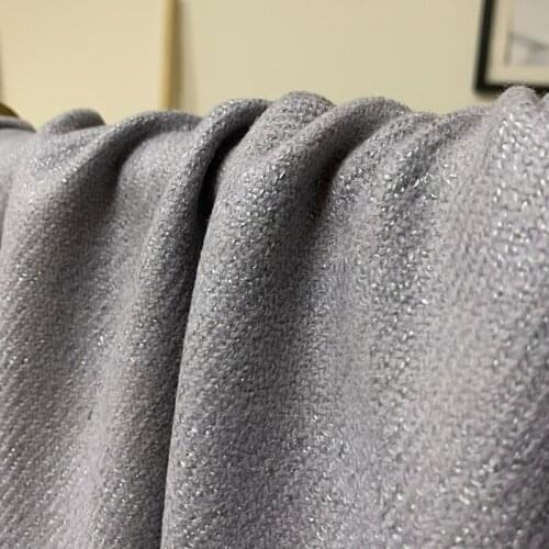 White waxberry 148cm 620g/m Light grey spotted knitted wool tweedfabrics clothes Garment sewing materials Free shipping