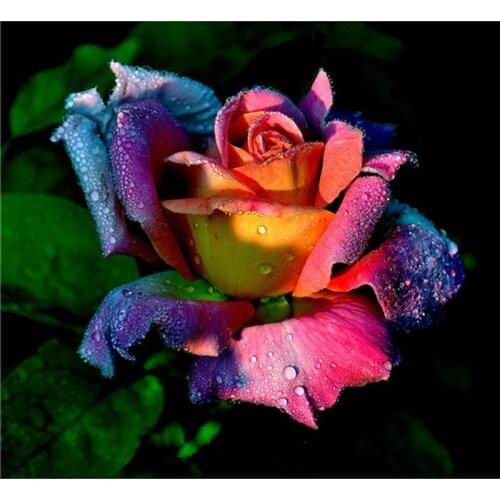 YIKEE diamond painting flower，cross stitch diamond,diamond mosaic paintings Y1219
