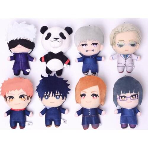 1Pc New Arrival 15cm Jujutsu Kaisen Plush Toy Anime Figure Gojo Itadori Fushiguro Inumaki Kugisaki Pendant Dolls Toys Kids Gifts