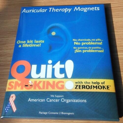 1pc Auricular Therapy Magnet Quit Smoking Biozereeepa Patch Stop Smok Ear Massager No Cigarettes Health Care Therapy Zerosmoke