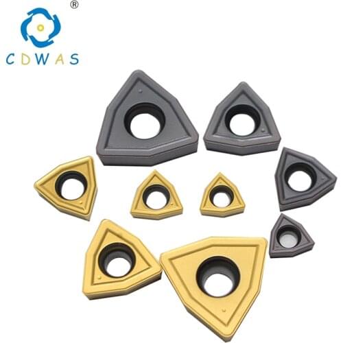 10PCS High quality WCMX030204 WCMX050308 WCMX06T308 WCMX080412 Carbide Inserts Lathe Cutter Tool For WC U drill
