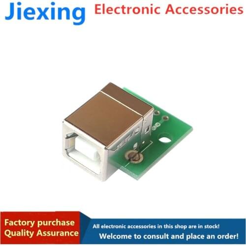 10pcs USB to DIP adapter board Female header straight plug B type square interface Printer connection data cable