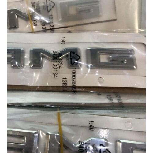 15pcs Flat Chrome for //// Letters Trunk Emblems Badges for 2017-2019