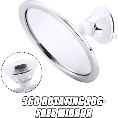 360 Degrees Bathroom Suction Cup Bath Mirrors Fogless Bath Shower Make Up Mirrors Anti-Fog Man Shaving Mirror