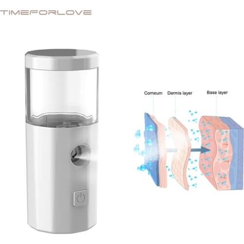 40ML Mini Nano Face Steamer USB Nebulizer Facial Sprayer Humidifier Hydrating Anti-aging Wrinkle Women Beauty Skin Care Tools