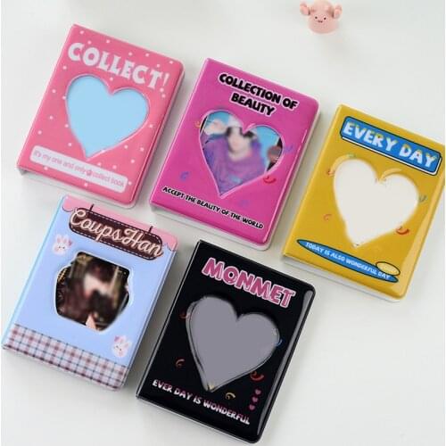 64 Card Space For Business Card Holder Hollow 3inch Photo Album Receipt Storage Photo Holder photocard holder
