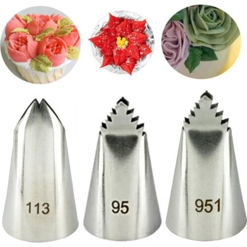 95#951#113# Leaves Icing Piping Nozzle Sunflower Pastry Nozzles For Cakes Decorating Tools кондитерские товары Cream Decoators