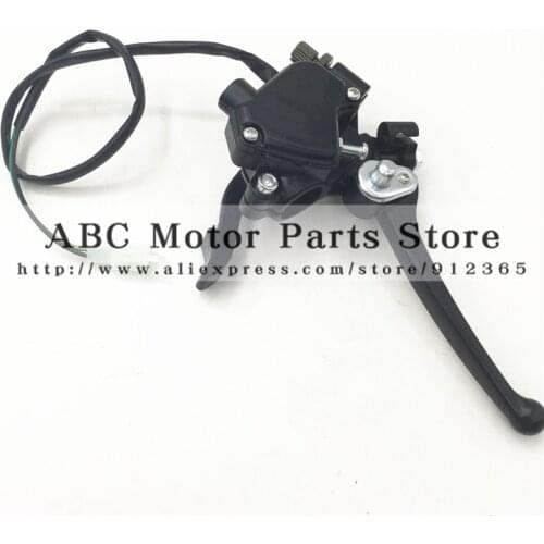 ATV aluminum double brake Lever with throttle thumb Accelerator