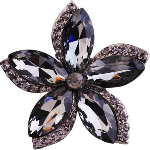 Fashion BIg Flower Brooch Pin Luxury Brooches Office Coat Pins Trendy Jewelry Crystal Brooches For Women Girls Gifts 2020 New