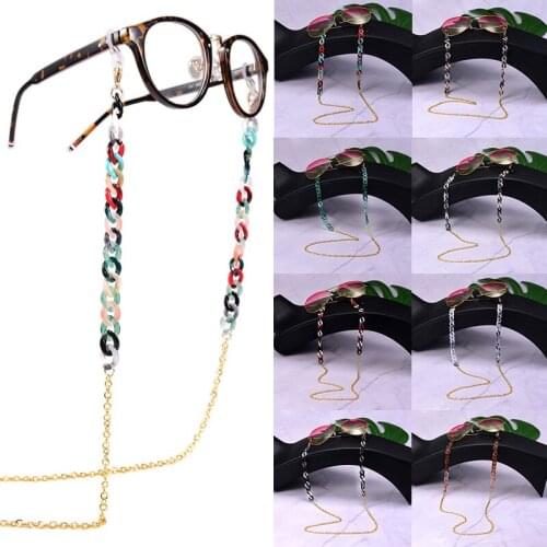 2021 New Sunglasses Masking Chains For Women Lanyard Colorful Acrylic Eyeglasses Chains Fashion Glasses Accessories Jewelry