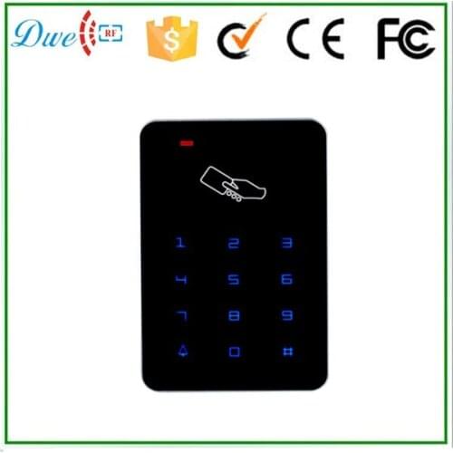 DWE CC RF 13.56mhz Touch screen backlight keypad rfid reader WG26 access control for door system