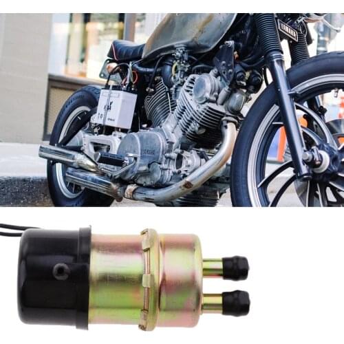 12V Electric Fuel Petrol Pump Low Pressure For Yamaha Kawasaki Suzuki Honda ATV 10mm Inlet & Outlet Motorcycle Accessories