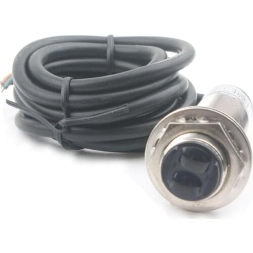 Taidacent Infrared Diffuse Reflection Photoelectric Sensor Photoelectric Motion Sensor 3m Adjustable NPN Normally Open 12V24V