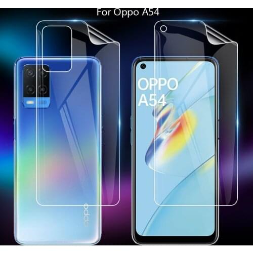 For Oppo A54 6.51" Clear TPU / Matte Anti-Fingerprints Hydrogel Full Cover Soft Screen Protector Film (Not Glass)