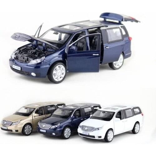 Proswon/1:32 Scale/Diecast Toy Car Model/Buick GL8 MPV Van/Sound & Light/Pull back Educational Collection/Children/Gift