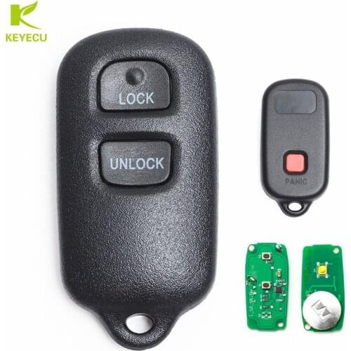KEYECU Replacement Remote Key Fob for Toyota 1995-2004 Tacoma 2003-2006 Tundra Installed Keyless Entry RS3200 FCC: BAB237131-056