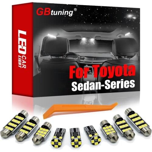 Canbus LED Interior Light Kit For Toyota Corolla E12 E120 Auris E150 Prius 20 30 ZVW30 Yaris Camry Avensis T22 T25 T27 Avalon