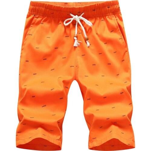 Lawrenceblack Merk Shorts Mannen 2021 Zomer Kalf-Lengte Ontwerp Visgraten Afdrukken Mannelijke Elastische Taille Trekkoord