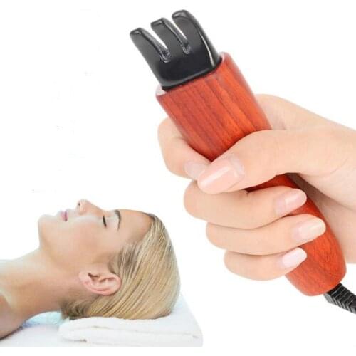 The head massager electric heating span stone scrapping therapy instrument dial muscle massage meridian dredging instrument