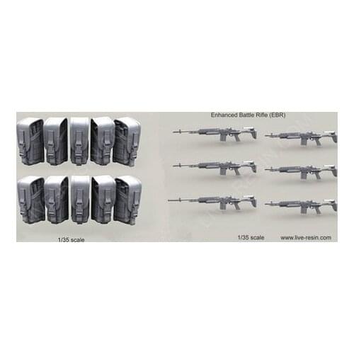 1/35 Scale Accessories US M14EBR Combat Rifle and Cartridge package Resin Model Kit Figure Free Shipping