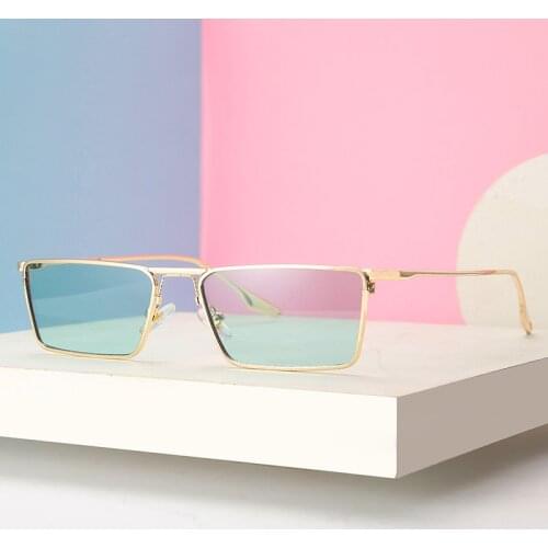 Mens transparent personality frame new square womens gold frame glasses rimless frame, luxury brand, high-end, sunglasses