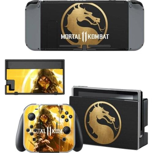 Nintendoswitch Skin Mortal Kombat Nintend Switch Stickers for Nintendo Switch Console Joy-con Controller Dock Skins Stickers