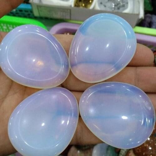 Newest Thumb Worry Stone Palm Stones Pocket Natural Chakra Reiki Healing Crystal