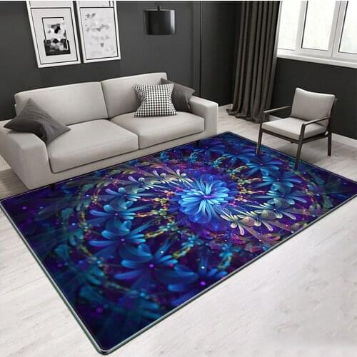 New 3D Printing Area Rugs Colour Flowers Gothic Large Size Carpets Modern Kids Room Play Crawl Floor Mats Home Bedroom Decor Rug