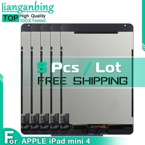 5 pcs LCDs For iPad mini 4 Mini 4 A1538 A1550 LCD Display Touch Screen Digitizer Panel Assembly Replacement Parts High Quality