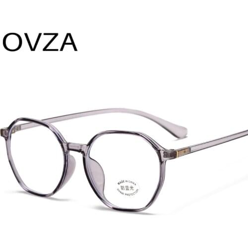 OVZA Fashion Ultralight TR90 Optical Glasses Frame Women Anti Blue Light Glasses Men Oval Anti-Fatigue Goggle S5020