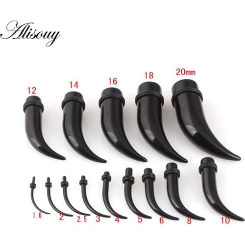 Alisouy 1 piece Acrylic Ear Tapers Expander Stretching Ear Stretchers Plugs and Tunnel Ears Piercings 2-20 mm Sex Body Jewelry
