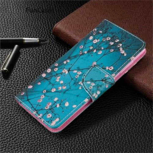 Half-Wrapped Cases For armor Samsung A41 Tree Telofon sFor Carcasas Samsung Galaxy hoesje A41 PU Leather Wallet Flip Phone Cover
