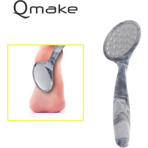 Qmake Professional Dual Sided matel Foot Rasp Feet File Grater and Dry Coarse Rough Cuticle Skin Remover Pedicure Care Massage