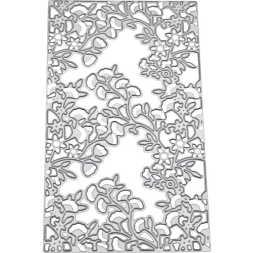Rectangle Cutting Dies Metal Leaves Frames Stencil And Stamps For DIY Scrapbooking Embossing Card Making flower Dies New 2019